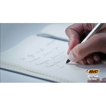 Artikelbild 8 für BIC Kugelschreiber Cristal Re'New metallic-silber, Schreibfarbe: blau, 1 Set, Artikelnummer 844502