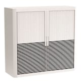 Artikelbild 1 für PAPERFLOW easyOffice Black & White Rollladenschrank 62336 2 Fachböden 110,0 x 41,5 x 104,0 cm, Artikelnummer 209904