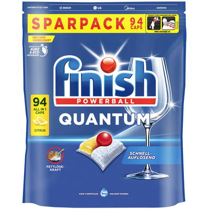 Artikelbild 19 für finish POWERBALL QUANTUM ALL IN 1 CITRUS Spülmaschinentabs 94 St., Artikelnummer 539872