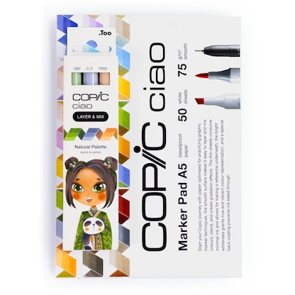 Artikelbild 2 für COPIC® Ciao Natural Palette Starter Layoutmarker-Set farbsortiert 1,0 + 6,0 mm, 1 Set, Artikelnummer 606636