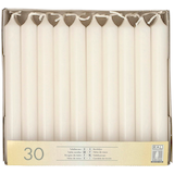 Artikelbild 1 für 30 STARPAK Kerzen weiß, Artikelnummer 618536