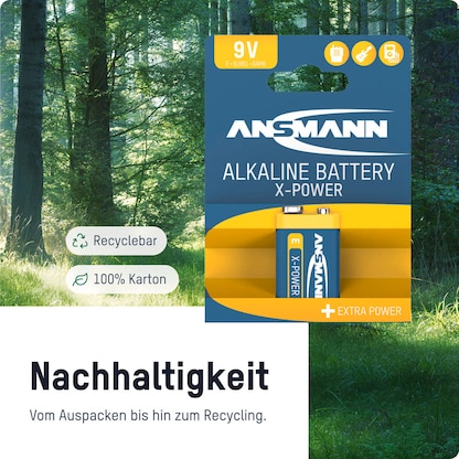 Artikelbild 4 für 10 ANSMANN Batterien X-POWER E-Block 9,0 V, Artikelnummer 533531