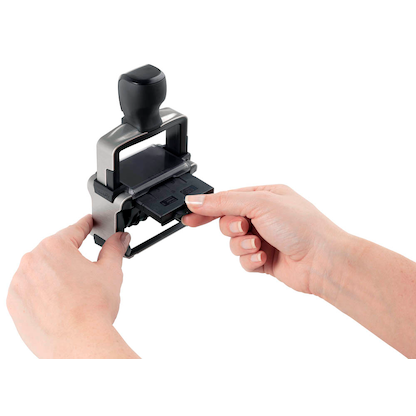 Artikelbild 3 für trodat Datumstempel mit Text individualisierbar 5460 selbstfärbend schwarz mit Logo, 1 St., Artikelnummer 373187