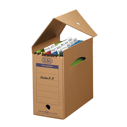 Artikelbild 2 für 6 ELBA Archivboxen tric system braun 16,0 x 34,1 x 31,5 cm, Artikelnummer 748624