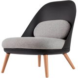 Artikelbild 1 für meet powered by PAPERFLOW Sessel COCOON schwarz buche Kunststoff, 1 St., Artikelnummer 139711