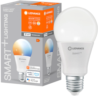 Artikelbild 13 für LEDVANCE WLAN-Lampe SMART+ WiFi Classic A100 TW E27 14 W matt, Artikelnummer 787157
