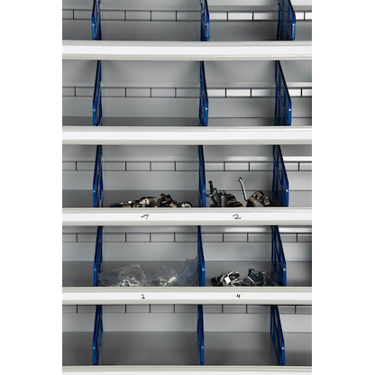 Artikelbild 5 für Gürkan Metallschrank 109484 lichtgrau, blau 100,0 x 30,0 x 198,0 cm, aufgebaut, Artikelnummer 148989