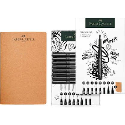 Artikelbild 3 für FABER-CASTELL Pitt Artist Pen Handlettering-Set schwarz, 1 Set, Artikelnummer 278347