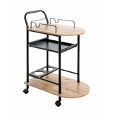 Artikelbild 1 für HAKU Möbel Servierwagen braun, schwarz 65,0 x 35,0 x 83,0 cm, Artikelnummer 296669