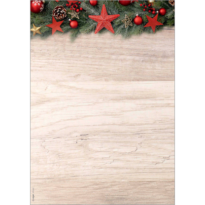 Artikelbild 2 für SIGEL Weihnachtsbriefpapier Chalet Style Motiv DIN A4 90 g/qm 100 Blatt, Artikelnummer 352269