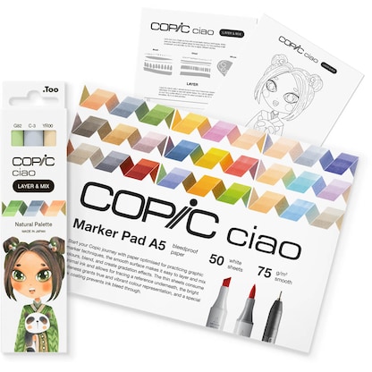 Artikelbild für COPIC® Ciao Natural Palette Starter Layoutmarker-Set farbsortiert 1,0 + 6,0 mm, 1 Set, Artikelnummer 606636