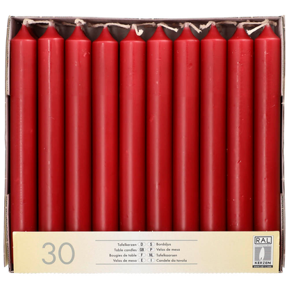 Artikelbild für 30 STARPAK Kerzen bordeaux, Artikelnummer 618548