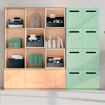 LEITZ Schreibtisch-Organizer hängend dunkelgrau Filz 2 Fächer 38,0 x 19,0 x 30,0 cm