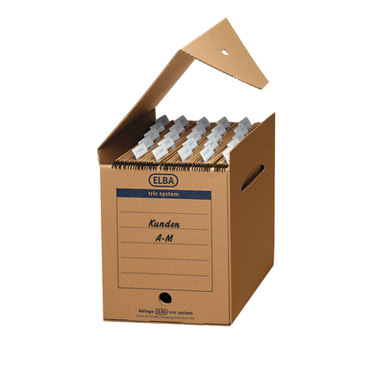 Artikelbild 9 für 6 ELBA Archivboxen tric system braun 24,0 x 34,1 x 31,5 cm, Artikelnummer 748640
