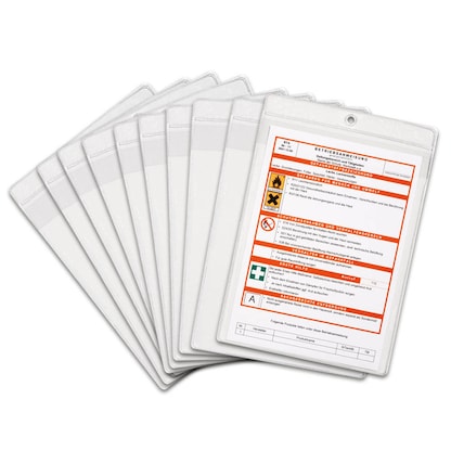 Artikelbild für 10 DURABLE Sichttaschen DIN A4 transparent genarbt 0,17 mm, Artikelnummer 483669