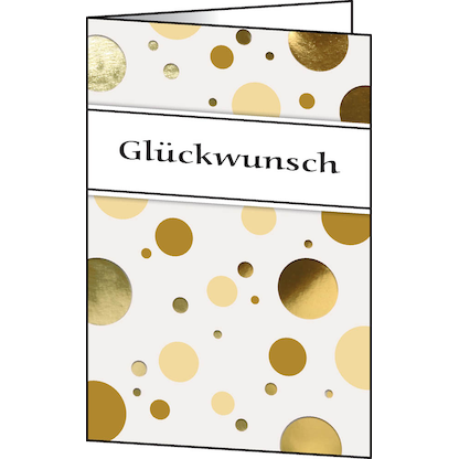 Artikelbild 3 für 10 SIGEL Glückwunschkarten Golden Bubble DIN A6, Artikelnummer 146512