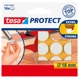 Artikelbild 1 für tesa Protect® Filzgleiter Kunststoff Ø 1,8 cm, 16 St., Artikelnummer 382681