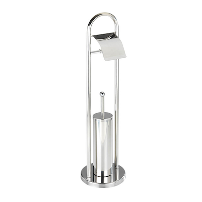 Artikelbild 3 für WENKO WC-Garnitur Vasto silber Metall, Artikelnummer 812121