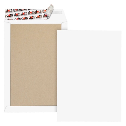 Artikelbild für dots Papprückwandtaschen DIN B4 ohne Fenster weiß 50 St., Artikelnummer 118489