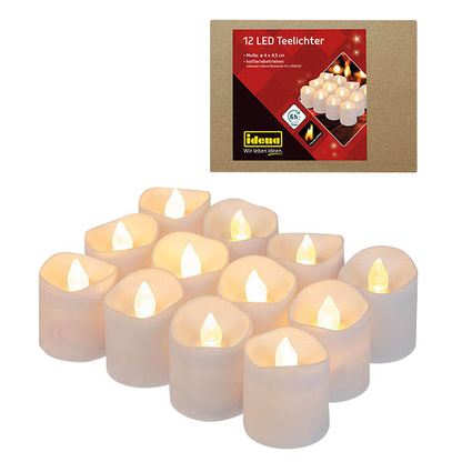 Artikelbild für 12 Idena LED-Teelichter weiß, Artikelnummer 698971