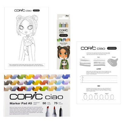 Artikelbild 3 für COPIC® Ciao Natural Palette Starter Layoutmarker-Set farbsortiert 1,0 + 6,0 mm, 1 Set, Artikelnummer 606636