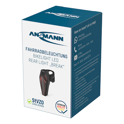 Artikelbild 15 für ANSMANN Rear break LED Fahrradbeleuchtung schwarz, Artikelnummer 629198