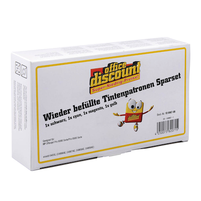 Artikelbild 2 für office discount schwarz, cyan, magenta, gelb Druckerpatronen kompatibel zu HP 940XL (C2N93AE), 4er-Set, Artikelnummer 109967