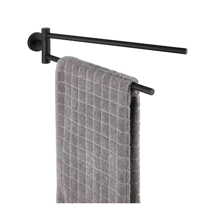 Artikelbild 4 für WENKO Handtuchhalter Bosio schwarz, matt, Artikelnummer 806093