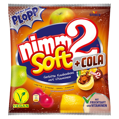 Artikelbild für nimm2® Soft + Cola Kaubonbons 37 St./ 195,0 g, Artikelnummer 955023
