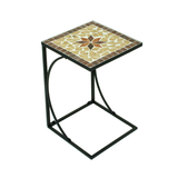 Artikelbild 1 für Garden Pleasure Gartentisch AMARILLO braun, ocker, beige quadratisch 35,0 x 35,0 x 53,0 cm, Artikelnummer 310647