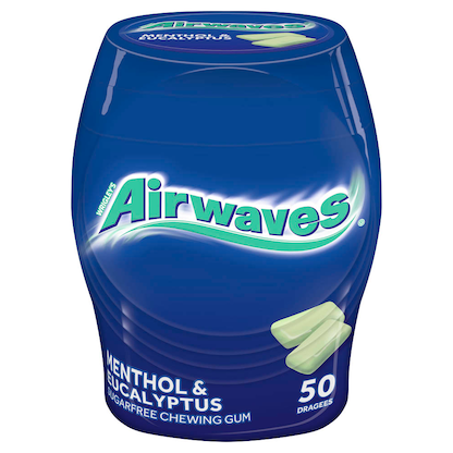 Artikelbild für Airwaves MENTHOL & EUKALYPTUS Kaugummis 50 Dragees, Artikelnummer 714404