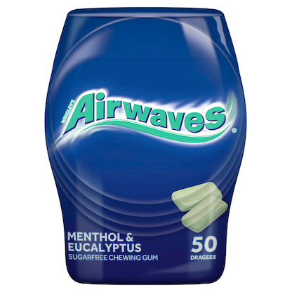 Artikelbild 2 für Airwaves MENTHOL & EUKALYPTUS Kaugummis 50 Dragees, Artikelnummer 714404
