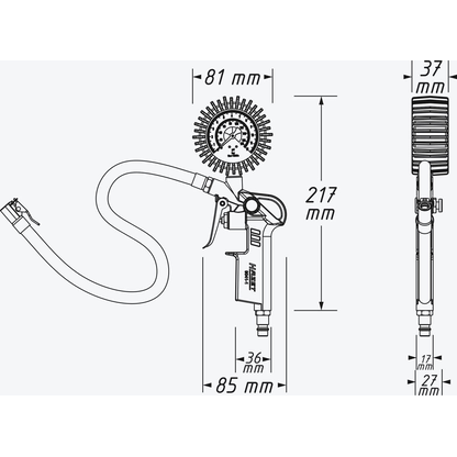 Artikelbild 9 für HAZET 9041-1 Reifenfüller 12 bar, Artikelnummer 582969