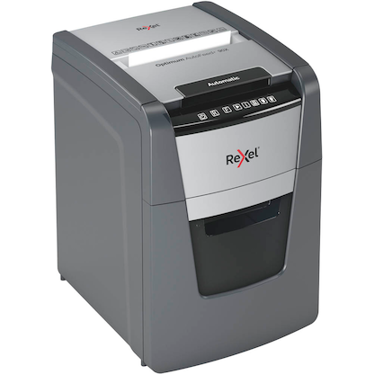 Artikelbild 17 für AKTION: Rexel Optimum AutoFeed+ 90X Aktenvernichter mit Partikelschnitt P-4, 4 x 28 mm, bis 90 Blatt, schwarz mit 25 Euro CashBack, Artikelnummer 429874