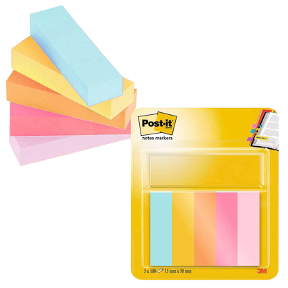 Artikelbild 16 für Post-it® Page Marker Beachside Haftmarker farbsortiert 5x 50 Streifen, Artikelnummer 620421