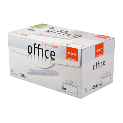 Artikelbild 2 für ELCO Briefumschläge Office DIN lang+ ohne Fenster hochweiß haftklebend 200 St., Artikelnummer 359404