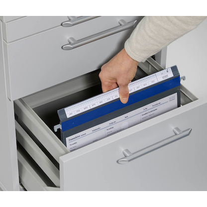 Artikelbild 3 für BOI Patienten-Dokumentations-Hängemappe 4-Ringe PMH4R blau Boden: 2,5 cm, Artikelnummer 666881