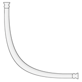 Artikelbild 1 für WENKO Metall Duschvorhangstange Ecke, Artikelnummer 803017