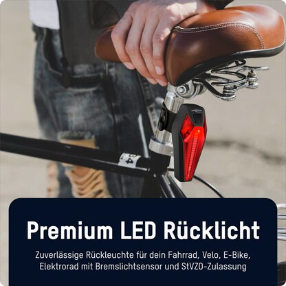 Artikelbild 4 für ANSMANN Rear break LED Fahrradbeleuchtung schwarz, Artikelnummer 629198