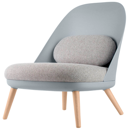 Artikelbild für meet powered by PAPERFLOW Sessel COCOON grau buche Kunststoff, 1 St., Artikelnummer 139727