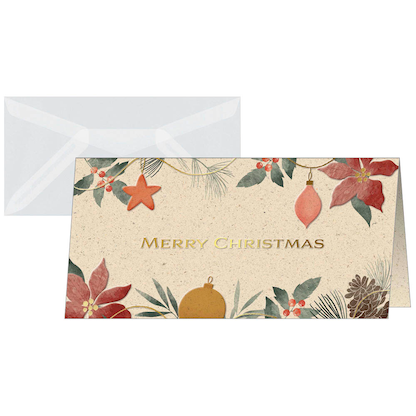 Artikelbild für 10 SIGEL Weihnachtskarten Christmas Art DIN lang, Artikelnummer 352441