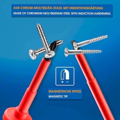 Artikelbild 6 für S&R Schraubenausdreher-Set VDE Elektriker 250.681.307 PH 0 75mm, PH 1 75mm, PH2 100mm, SL 3,0 80mm, SL 5,5 125mm, SL 6,5 150mm, Artikelnummer 390338