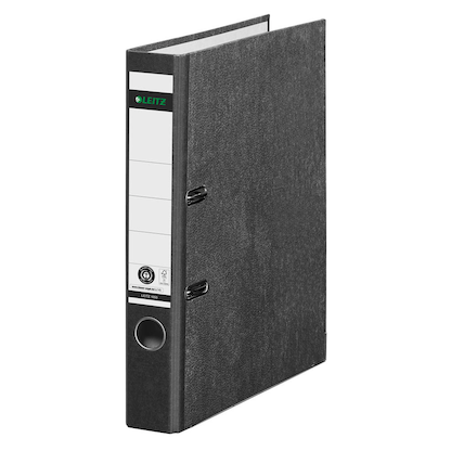 Artikelbild 2 für AKTION: 10 LEITZ 1050 Ordner schwarz marmoriert Karton 5,2 cm DIN A4, Artikelnummer 653849