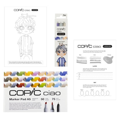 Artikelbild 4 für COPIC® Ciao Serene Palette Starter Layoutmarker-Set farbsortiert 1,0 + 6,0 mm, 1 Set, Artikelnummer 606599
