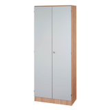 Artikelbild 1 für HAMMERBACHER Aktenschrank 6100, V6100/N/S/SG nussbaum, silber 4 Fachböden 80,0 x 42,0 x 200,4 cm, Artikelnummer 864145