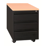 Artikelbild 1 für Gürkan Rollcontainer schwarz, buche 3 Auszüge 46,0 x 60,0 x 62,0 cm, Artikelnummer 564219