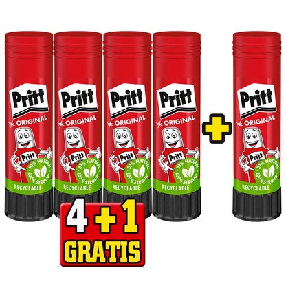 Artikelbild 6 für 4 + 1 GRATIS: 4 Pritt Klebestifte 43,0 g + GRATIS 1 St., Artikelnummer 218925