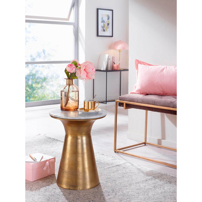 Artikelbild 4 für WOHNLING Beistelltisch Marmor weiß, marmor 35,0 x 35,0 x 45,0 cm, Artikelnummer 166258