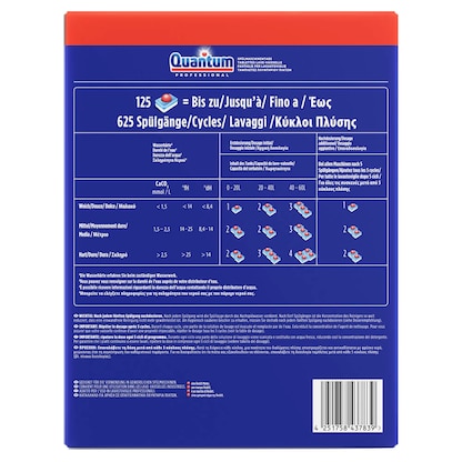 Artikelbild 2 für Quantum Professional Spülmaschinentabs 125 St., Artikelnummer 539969
