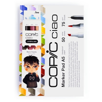 Artikelbild 2 für COPIC® Ciao Warm Palette Starter Layoutmarker-Set farbsortiert 1,0 + 6,0 mm, 1 Set, Artikelnummer 606808